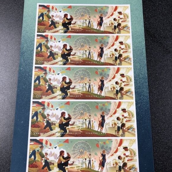 United States Postal Service Other - State & County Fairs Forever Stamps Sheet FV $15.60